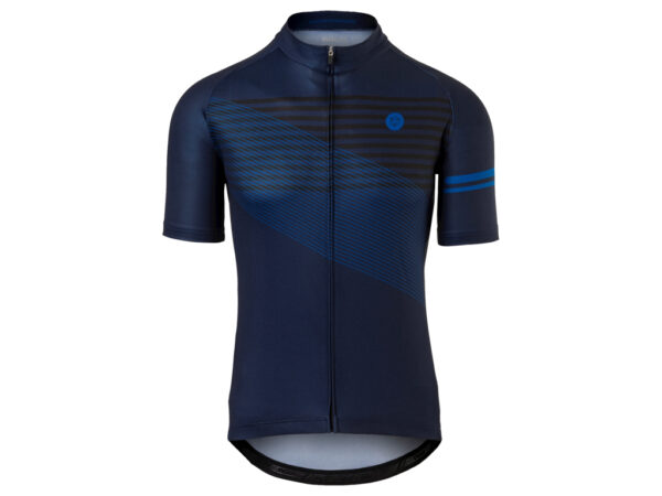 Køb AGU Jersey Striped - Cykeltrøje - Deep Blue - Str. XXL online billigt tilbud rabat cykler cykel