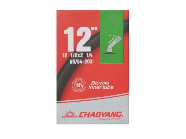 Køb Chaoyang Slange 12 1/2 x 2 1/4 med vinklet 42° Autoventil online billigt tilbud rabat cykler cykel