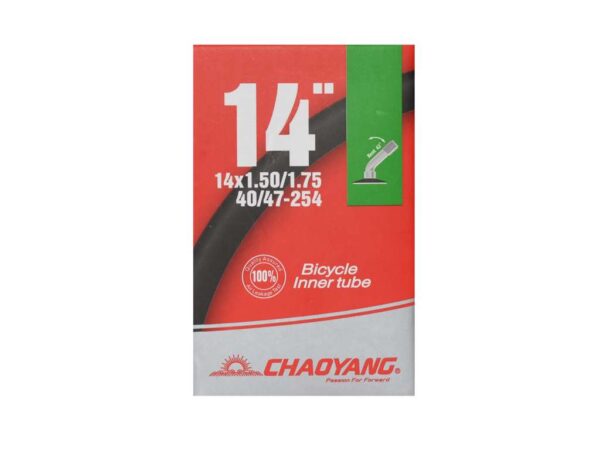 Køb Chaoyang Slange 14 x 1.50-1.75 med vinklet 42° Autoventil online billigt tilbud rabat cykler cykel