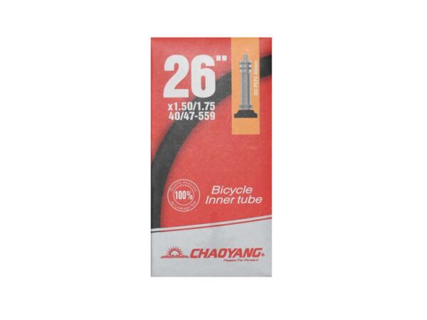 Køb Chaoyang Slange 26 x 1.50-1.75 med 40mm lang Dunlop ventil online billigt tilbud rabat cykler cykel