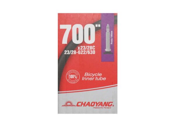 Køb Chaoyang Slange 700 x 23-28C med 100mm lang Racerventil online billigt tilbud rabat cykler cykel