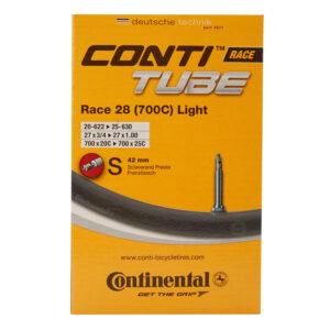 Køb Continental Race 28 Light - Cykelslange - Str. 700x20-25c - 42 mm racerventil online billigt tilbud rabat cykler cykel