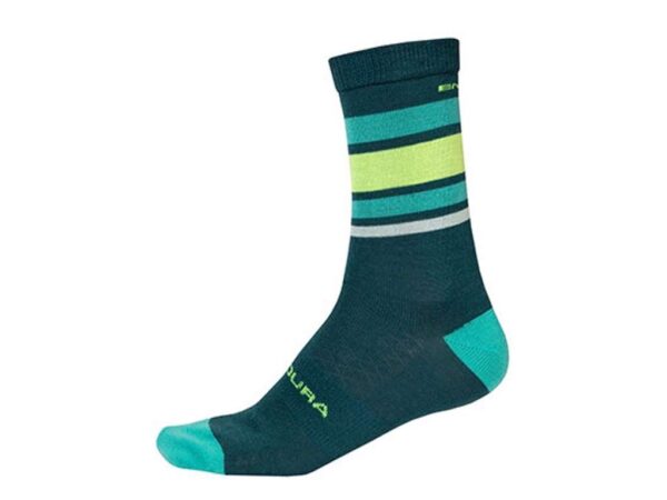 Køb Endura BaaBaa - Merino Stripe Sock - Cykelstrømper - Grøn - Str. S-M online billigt tilbud rabat cykler cykel