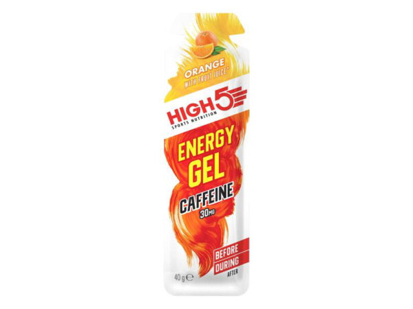 Køb High5 EnergyGel+ - Appelsin 40 gram - 30mg Koffein. online billigt tilbud rabat cykler cykel