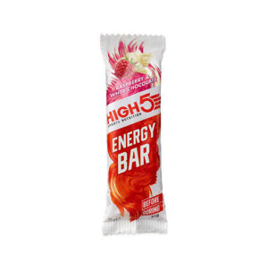 Køb High5 Energybar - Hindbær med hvid chokolade -  55 gram online billigt tilbud rabat cykler cykel