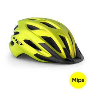 Køb MET Crossover MIPS - Cykelhjelm - Mat lime gul - Str. 60-64 cm online billigt tilbud rabat cykler cykel