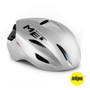 Køb MET Manta Mips - Aero Cykelhjelm - Mat White Holopraphic - Str. 52-56 cm online billigt tilbud rabat cykler cykel