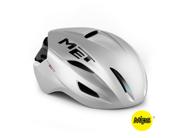 Køb MET Manta Mips - Aero Cykelhjelm - Mat White Holopraphic - Str. 52-56 cm online billigt tilbud rabat cykler cykel