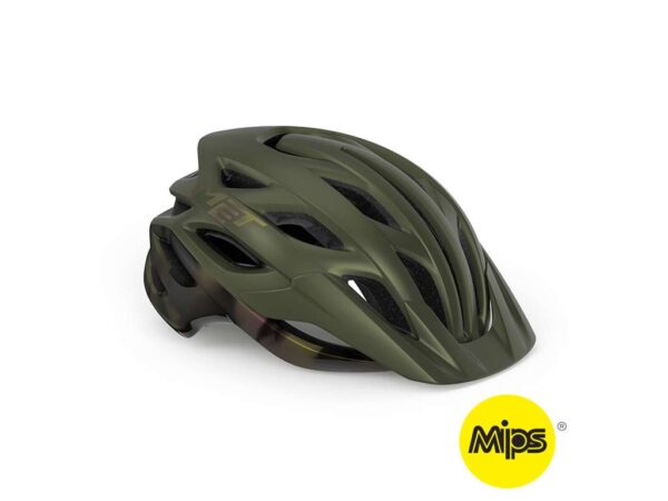 Køb MET Veleno Mips - MTB Cykelhjelm - Mat Oliven Grøn - Str. 56-58 cm online billigt tilbud rabat cykler cykel