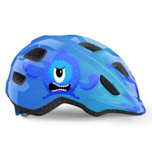 Køb Met Hooray - Børnecykelhjelm - Blå/Monster - Str. 52-55 cm online billigt tilbud rabat cykler cykel