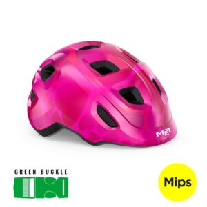 Køb Met Hooray MIPS - Børnecykelhjelm - Pink/Hjerter - Str. 52-55 cm online billigt tilbud rabat cykler cykel