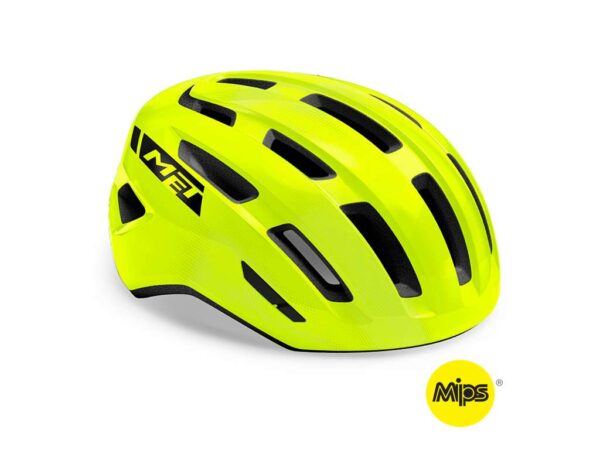 Køb Met Miles Mips - Cykelhjelm - Crossover - Gul/glossy - Str. 58-61 cm online billigt tilbud rabat cykler cykel