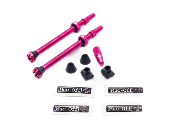 Køb Muc-Off - Tubeless Ventiler - 80mm lange - Pink - 2 stk. online billigt tilbud rabat cykler cykel