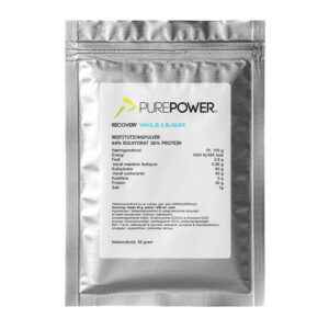 Køb PurePower Recovery - Proteinholdig restitutionsdrik - Blåbær/vanilije - 50 gram online billigt tilbud rabat cykler cykel