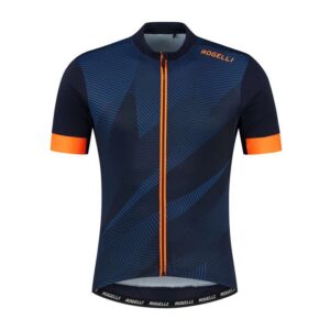Køb Rogelli Dusk - Cykeltrøje - Korte ærmer - Blå/Orange - Str. M online billigt tilbud rabat cykler cykel