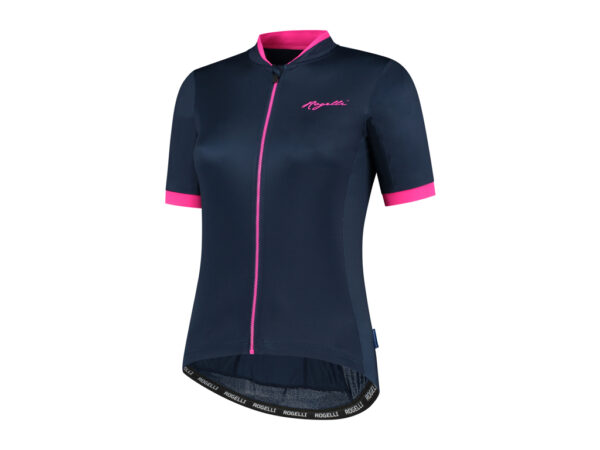 Køb Rogelli Essential - Cykelbluse - Dame - Korte ærmer - Race Fit - Blå/Pink - Str. XS online billigt tilbud rabat cykler cykel