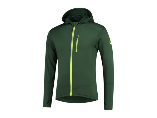 Køb Rogelli Matrix - Sports trøje hooded - Grøn/Gul - Str. S online billigt tilbud rabat cykler cykel