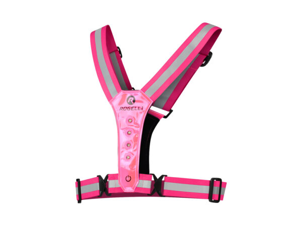 Køb Rogelli - Sports LED vest - Pink - One size online billigt tilbud rabat cykler cykel