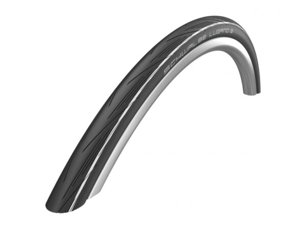 Køb Schwalbe Lugano II - K-Guard Tråddæk - 700x25c (25-622) Sort/Hvid online billigt tilbud rabat cykler cykel