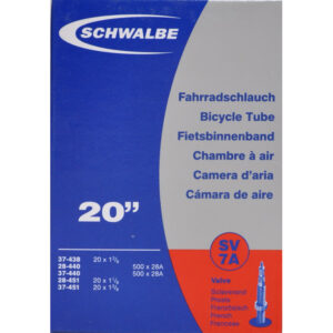 Køb Schwalbe slange 20 x 1 3/8 med Racer ventil SV7A online billigt tilbud rabat cykler cykel