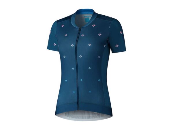 Køb Shimano Sagami - Cykeltrøje MTB med korte ærmer - Dame - Navy - Str. 2XL online billigt tilbud rabat cykler cykel