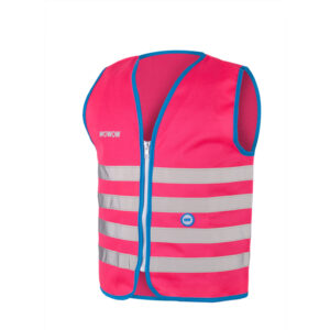 Køb WOWOW Fun jacket - Refleksvest med lynlås til børn - Pink - Str. L online billigt tilbud rabat cykler cykel